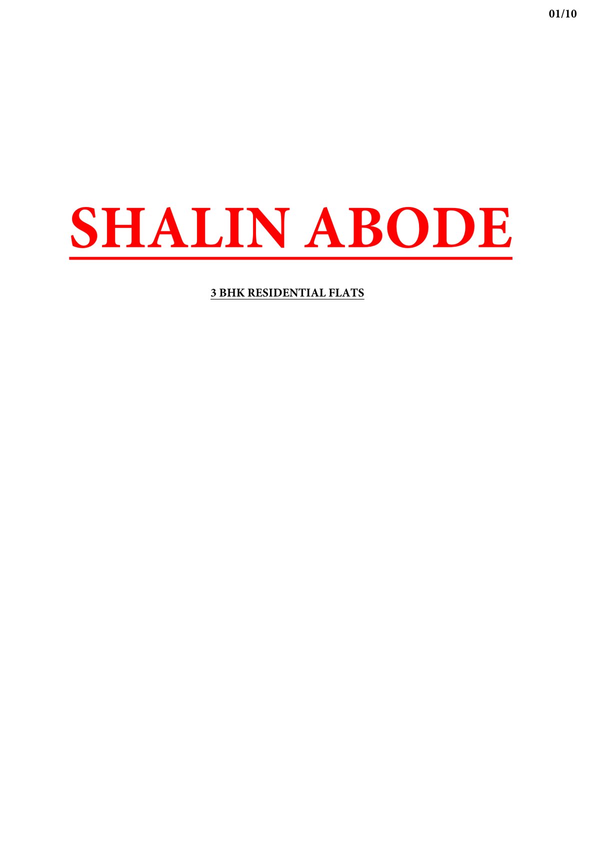 Shalin Abode — brochure image 1